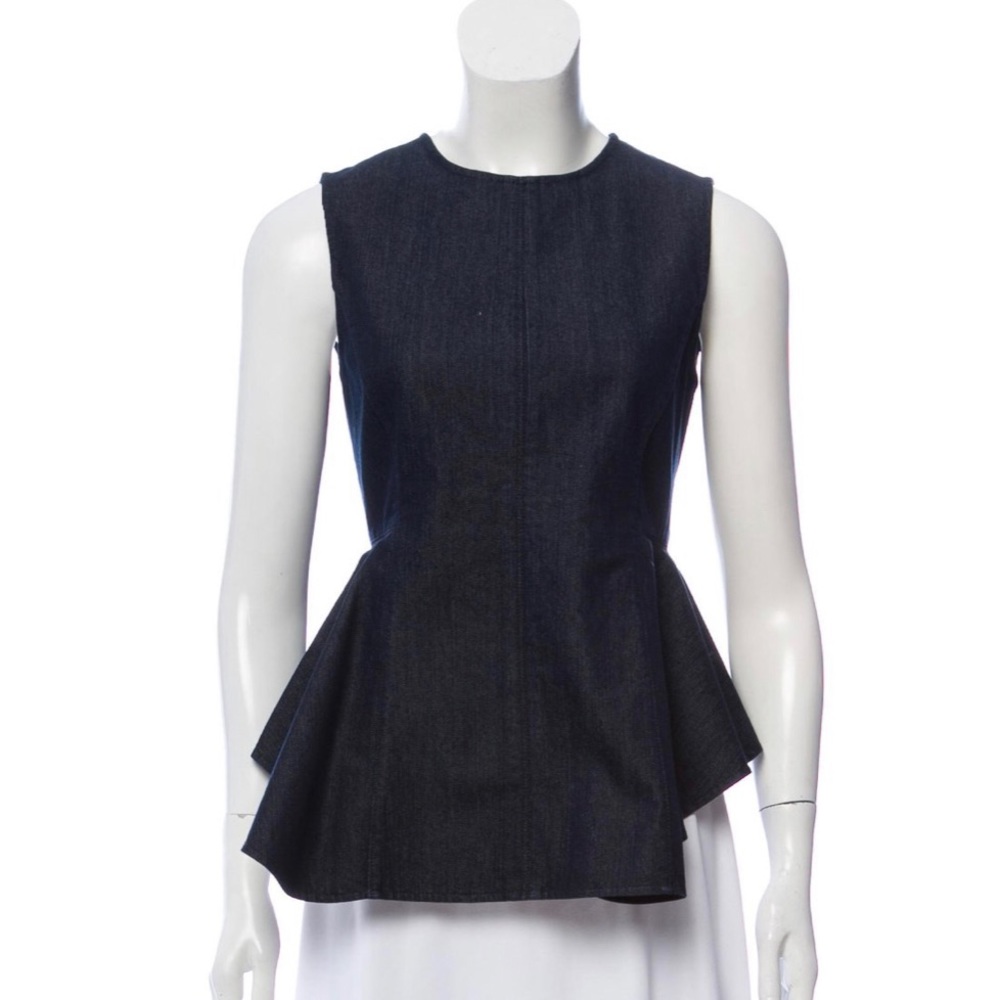 Theory jean sleeveless hi low top